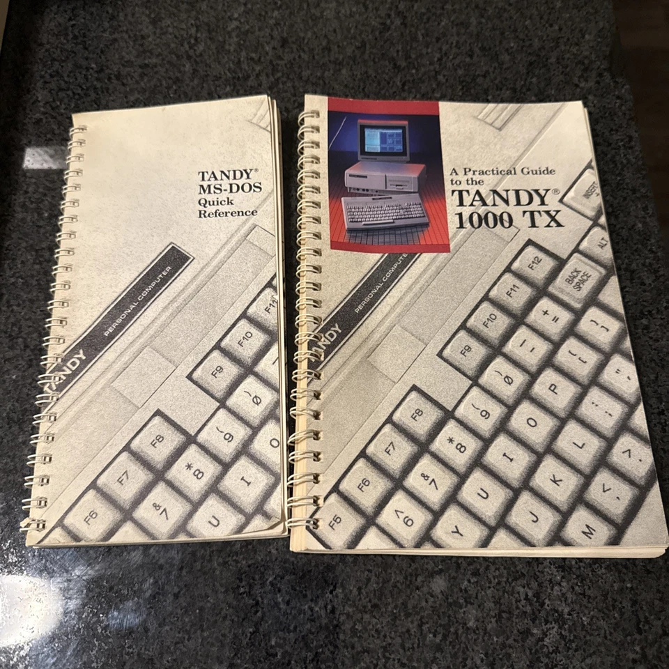 Vintage Tandy 1000 TX Practical Users Guide Manual 1987 And Quick Reference Book - Image 3 of 4