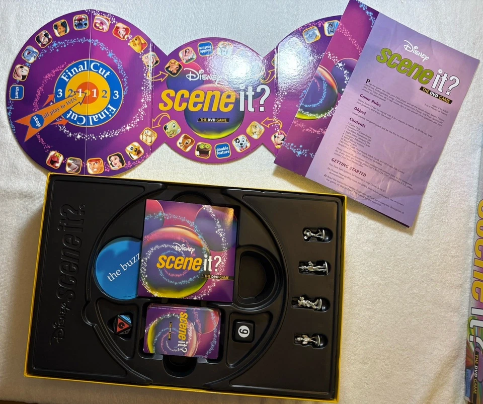 Disney Scene It - DVD Family  Board Game - 2004 Edition - 100% Complete Vintage - Image 3 of 3