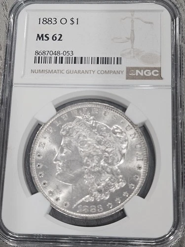 1883 O NEW ORLEANS MORGAN SILVER DOLLAR NGC MS 62