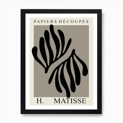 Matisse Cutout 2 Kunstdruck gerahmt Wandbild Poster Leinwanddruck Bild