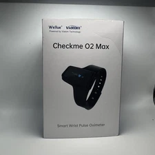 Wellue Checkme O2 Max Pulse Oximeter O2 Sensor Ring Tracking SpO2 Heart Rate 72h
