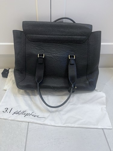 Authentic 3.1 Phillip Lim PASHLI LEATHER TOTE Black - Picture 5 of 13