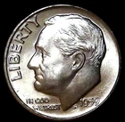 1959-D 10C Roosevelt Dime BU 90% Silver 26owt0302-2
