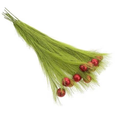  16pcs Artificial Pampas Grass Faux Greenery Stems Decorative Reeds Diy Wreath