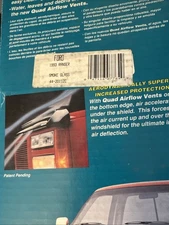 For Ford Ranger 1993-97 NOS Deflecta-Shield Bug Deflector Hood Mirage Smoked vtg