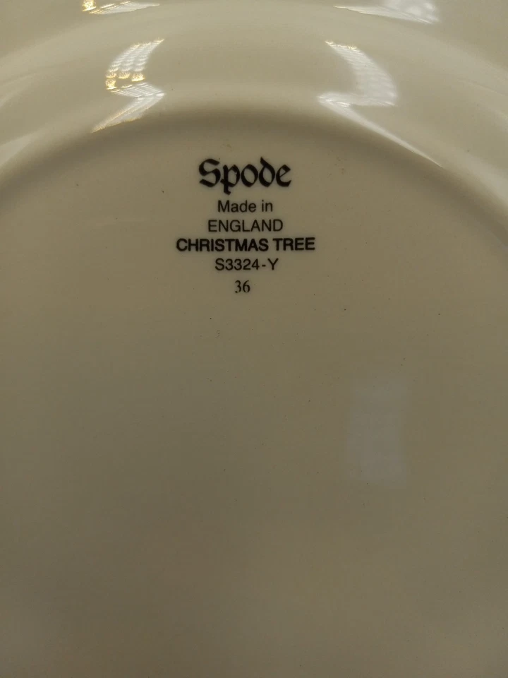 SPODE CHRISTMAS TREE - Set of 4 Dessert Salad Plates 7 3/4" New / England - Image 3 of 4
