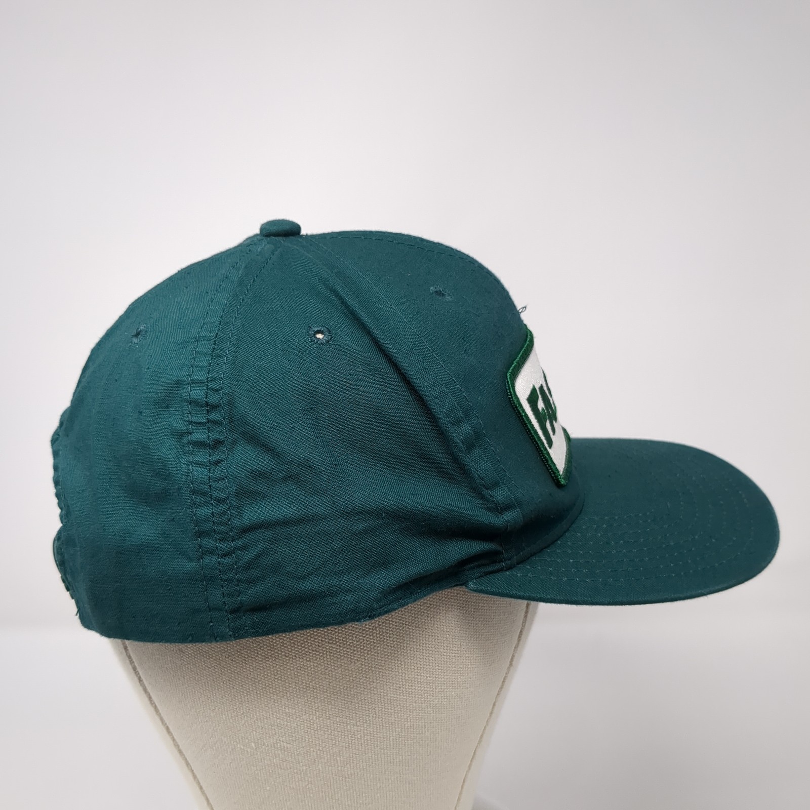 Fastline Patch Snapback Hat Green One Size Solid … - image 5