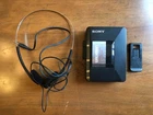 New ListingSony WM-A12 Cassette Walkman working Headphones and Clip - Untested, Parts Only