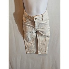 7 Seven for All Mankind Infant girls White Designer jeans Sz 2T EUC Adjustable