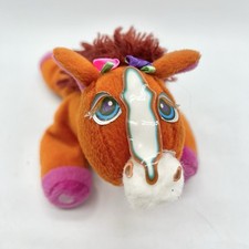 Vintage Lisa Frank Plush Horse Orange Mane 8 Inch Fantastic World