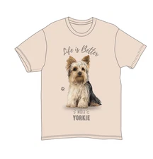 Yorkshire Terrier Unisex 100% Cotton T-Shirt - Super Soft & Comfortable, Small