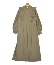 THREE SQUARE Shirt Dresses Khaki F 2200661704684