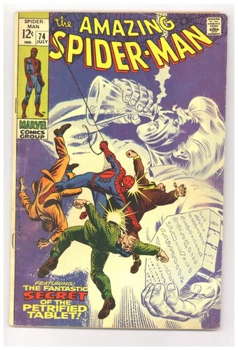 Amazing Spider-Man 74 (VG+) Romita Lee LIZARD Maggia Silvermane 1969 Marvel i627