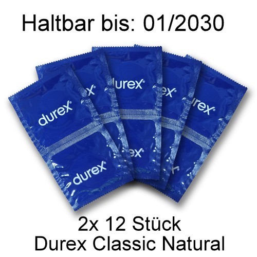 Durex Classic Natural 2x 12 Kondome – Original & diskret