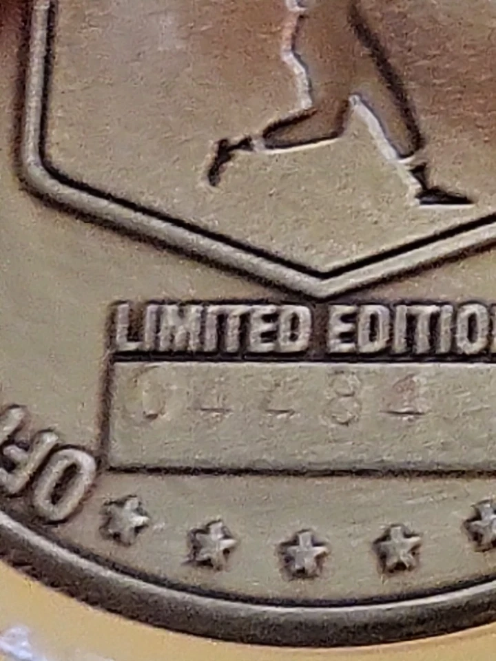 Moneda de bronce Alex Rodríguez 1997 DD ERROR 0&4 en el reverso de la moneda #04484/25.000!!!!!!! Foto 4 de 4