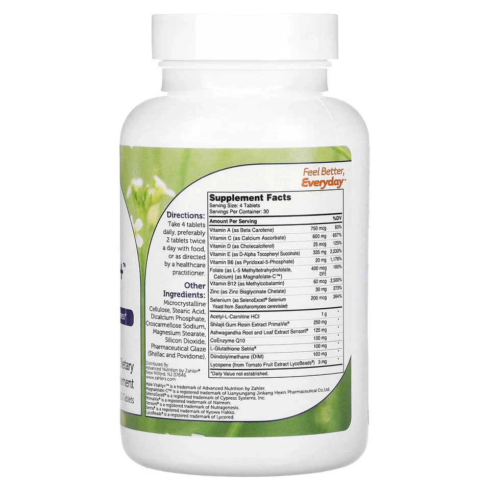 Male Vitality+™, 120 comprimidos Foto 2 de 2