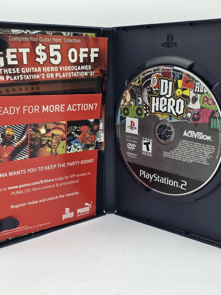 DJ Hero  NOT FOR RESALE Playstation 2 PS2 Game - Complete In Box CIB - Image 3 of 3