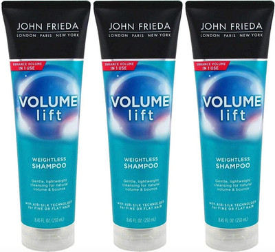 Pack of 3* John Frieda VOLUME LIFT WEIGHTLESS SHAMPOO Fine or Flat Hair 8.45 oz