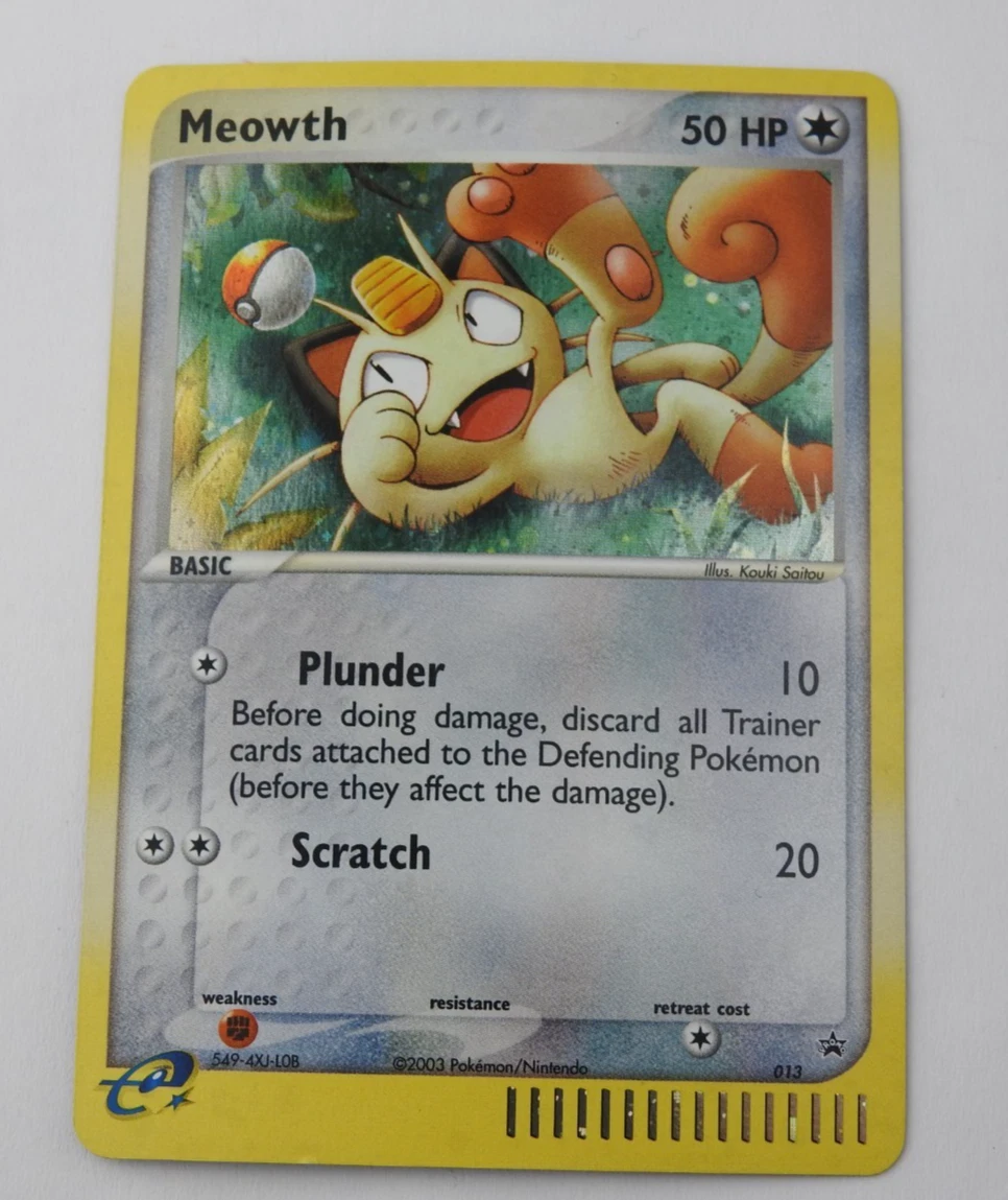 Pokemon Meowth Expedition 013/165 Vintage WOTC Nintendo 2002 Trading Card ereade