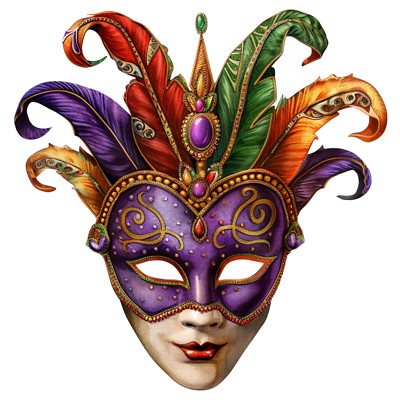 Wandtattoo Aufkleber Mardi Gras Wandaufkleber 18X18cm Groß