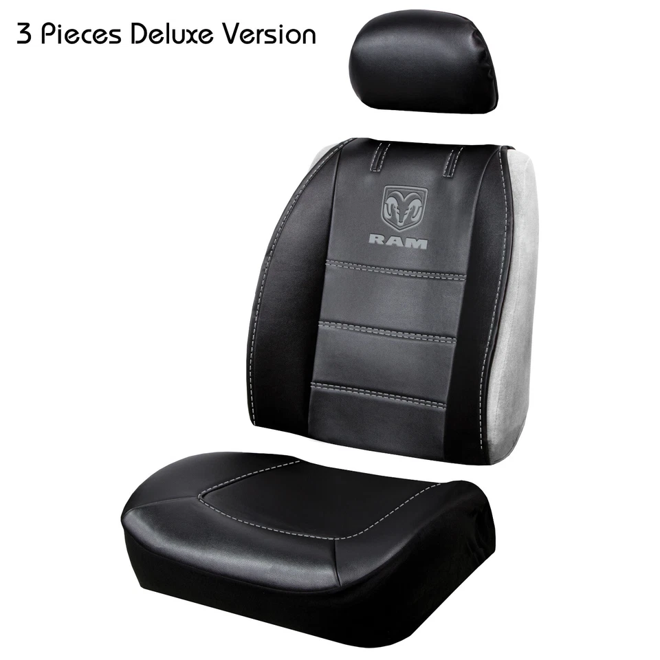 ⭐️⭐️⭐️⭐️⭐Nuevas fundas de asiento de cuero sintético para automóvil camioneta SUV para RAM ajuste universal Foto 2 de 4