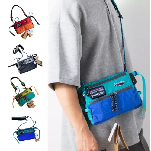 Patagoniai Lässige Handy Tasche Leicht Reise MiniPack Mehrfarbig Umschlag Tasche - Picture 1 of 25