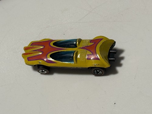 Hot Wheels 1969 Redline Swingin' Wing Retro Car Yellow - Picture 9 of 9