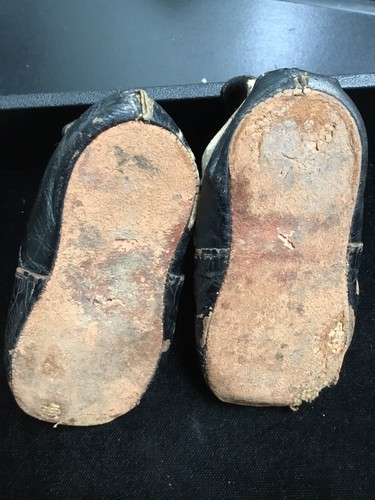 1800'S VICTORIAN BABY BOOTS SHOES LEATHER EARLY KIDS CHILD - Picture 3 of 8