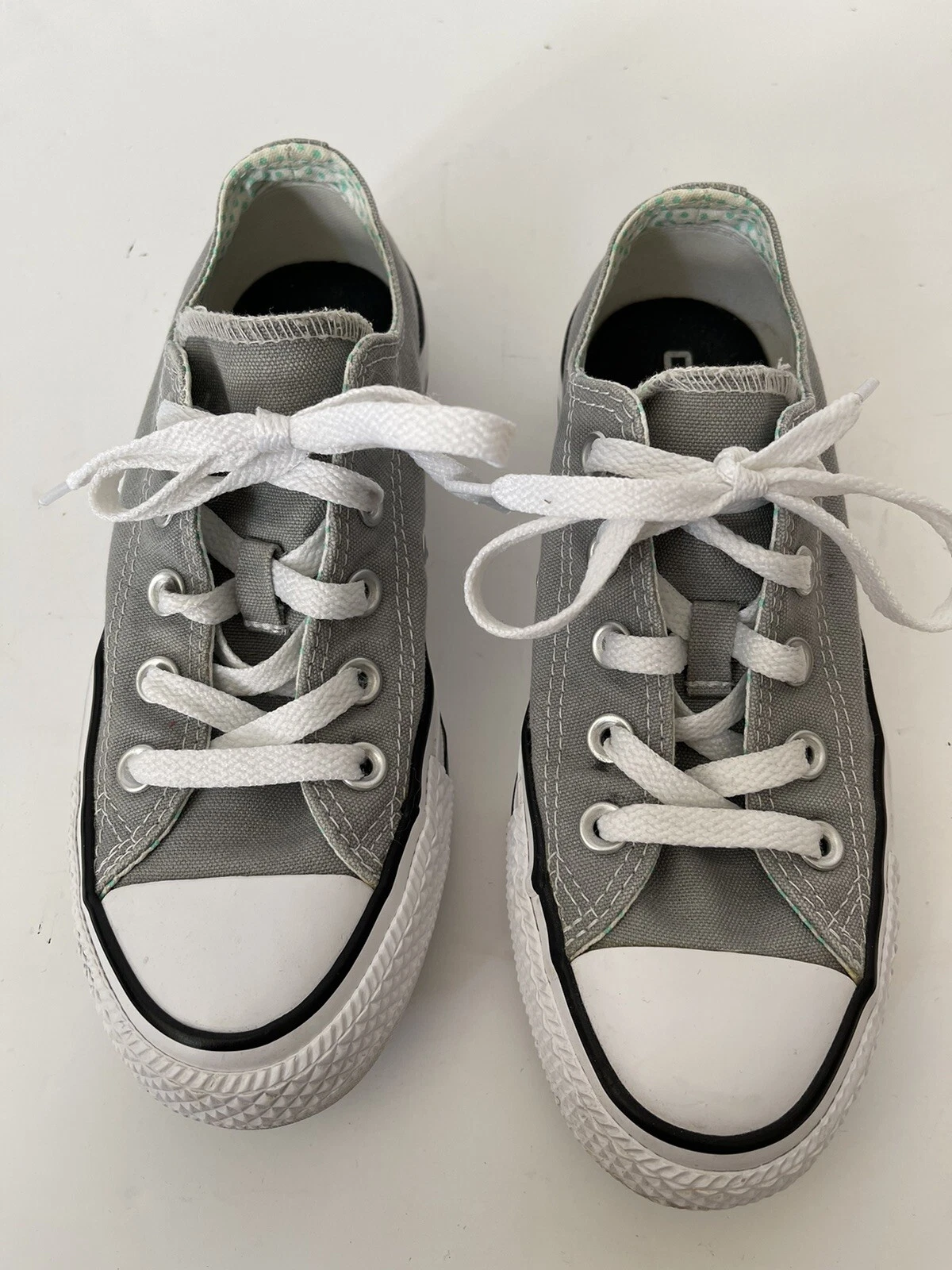 Converse All Star Double Tongue Womens Size 5 Shoes Gray Athletic Sneakers