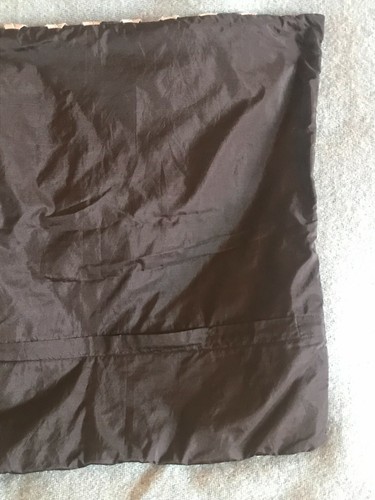 Pier1 Gray Criss Cross w Black Satin Underneath Throw Pillow Cover w Zipper Clos - Bild 8 von 8