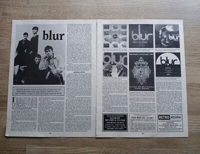 Blur - Discography - 6 Side Feature music 30 x 44 cm Scrapbook - Up To 1994