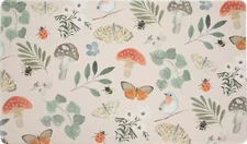 Anti-Fatigue PVC Floor Mat (18"x30") MUSHROOMS, BUTTERFLIES, LEAVES & BEES, HL