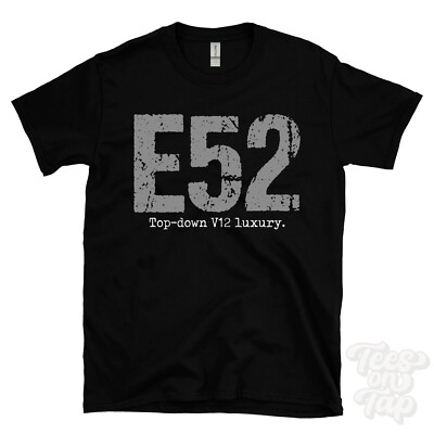 E52: Top-Down V12 Luxus T-Shirt Autofahrer Geschenk