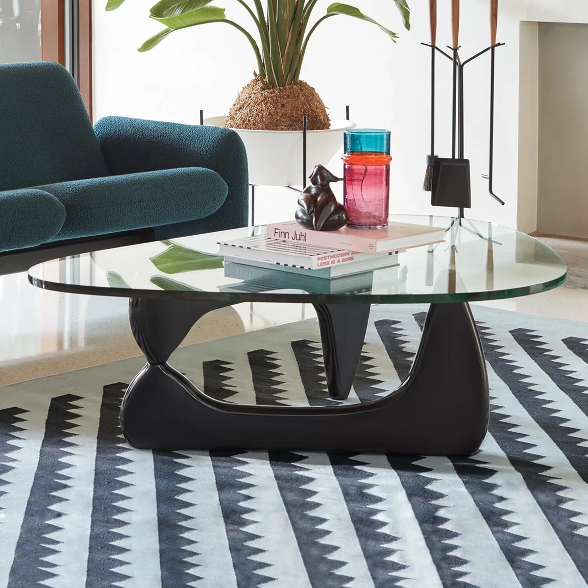 Vintage Noguchi Coffee Table 20mm Tempered Glass 50 Vintage Noguchi Coffee Table 20mm Tempered Glass 50