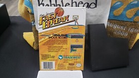 CIB MAGIC JOHNSON'S FAST BREAK NINTENDO NES VIDEO GAME COMPLETE BOX W/ PROTECTOR