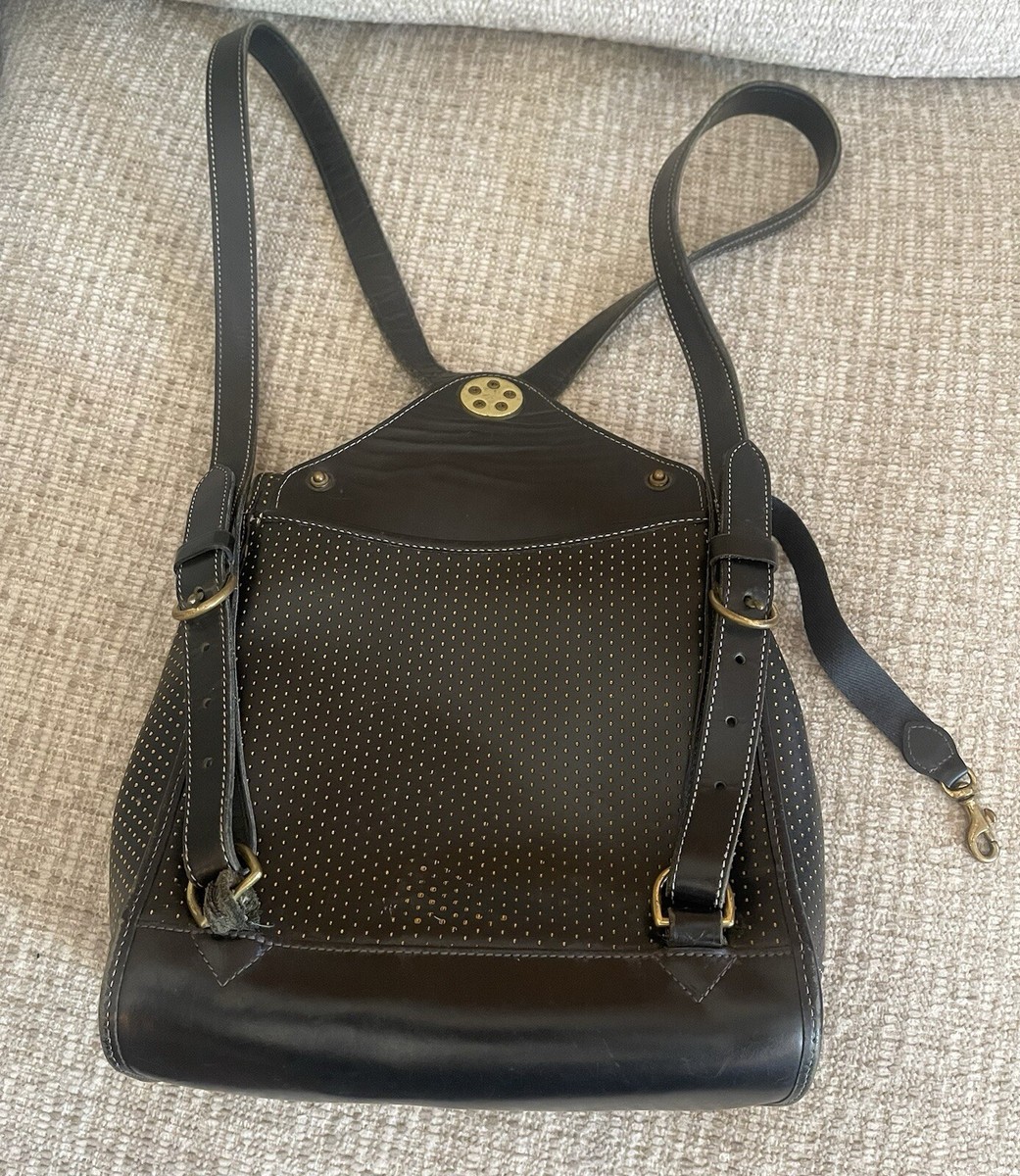 Vintage Dooney & Bourke Leather Backpack Perforated | eBay display picture 1