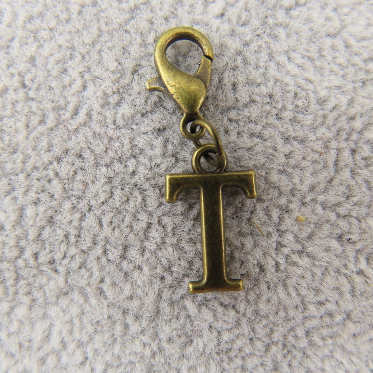 SnapAccents Letter 'T' Monogram Charm Button – 20MM Antique Vintage Style Interchangeable Jewelry Snap - View #9