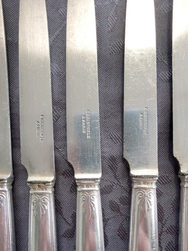 Christofle Malmaison 9 SPEISEBESTECK Dessert Käse Metall Silber - Bild 4 von 7