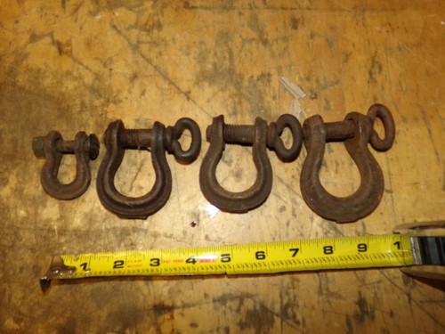 4 ANTIQUE FARM IMPLEMENT CLEVISES W/PINS | eBay