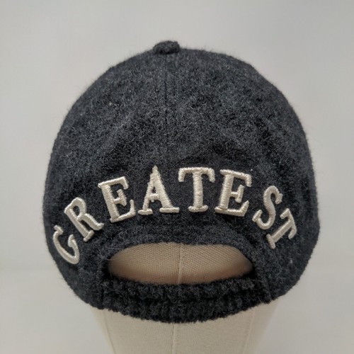 Zara Man Men's Stretchy Knit Hat Black Gray Size M 57CM Greatest Embroidered - 第 6/11 張圖片