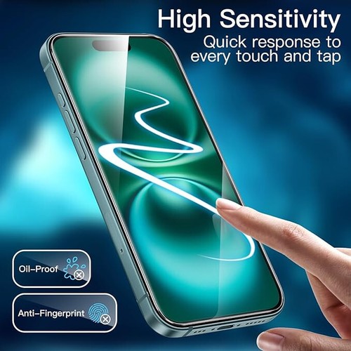 3pcs Soft PET Film Screen Protector Guard for Apple iPhone 16 PRO Front Bulk - Picture 7 of 9