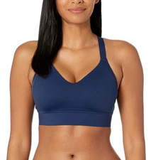 Brooks L33705 Womens Navy Drive Interlace Running Sports Bra Size 38DD/E