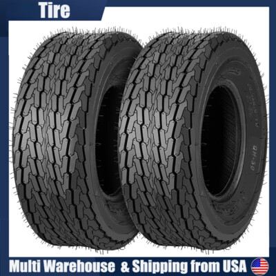 2 Pontoon Boat Trailer Tires 205/65-10 20.5x8-10 HD 10 PLY 20.5/8-10 205 65 10
