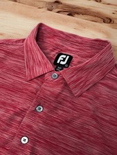 FootJoy FJ Golf Polo Shirt Mens XL Tim Teufel Celebrity Sweet'N Low Mets Red