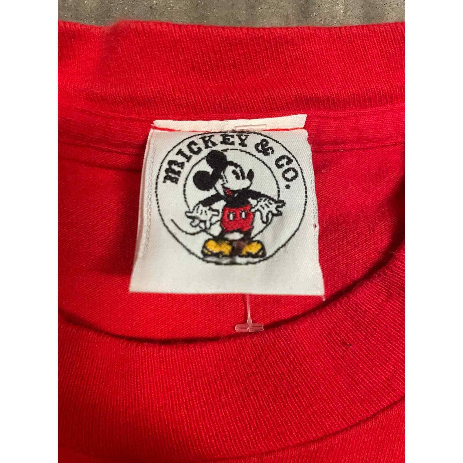 Vintage Rare Mickey Mouse Shadow T-Shirt - image 3
