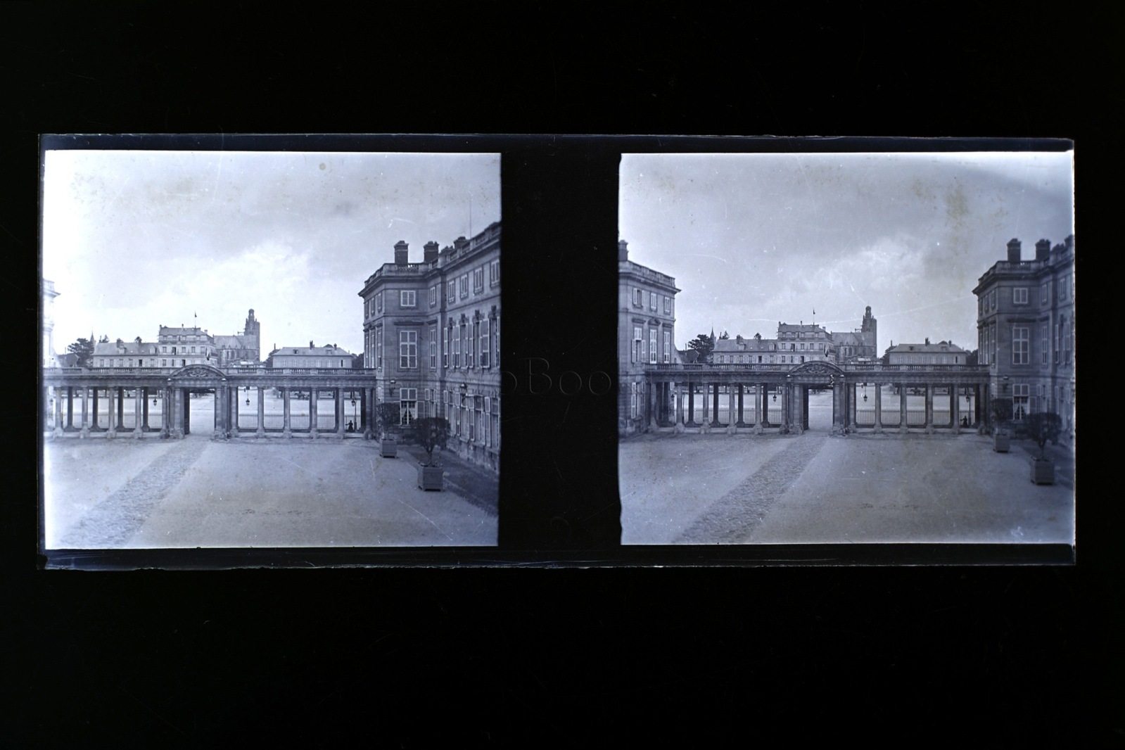 Castle Of Compiègne Colonnade Court of Honour France Plate Glass