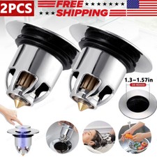 1.3 1.57" Bathroom Sink Stopper Drain Filter Bullet Core Push Plug Bounce Pop Up