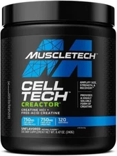 Creatine HCl Powder, Post Workout Muscle Builder Unflavored 120 Servings 8.47 oz