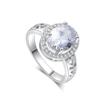 Bague Fiançailles/mariage Argent 925 Sterling, Topaze Blanche, Taille 8 - Neuf Sans Emballage