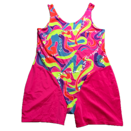Skating Barbie The Movie Leotard Girls Costume XL 14-16 80s Throwback